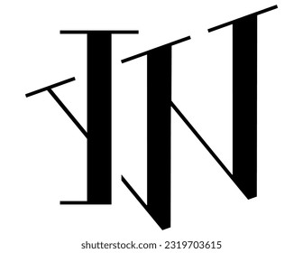 The logo design combines the letters "I" and the letters "W" into a simple but luxurious design.