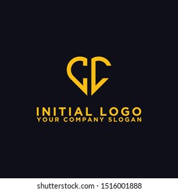 logo design for companies, Inspiration from the initial letters of the CC logo icon. - Vector