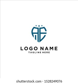logo design for companies, Inspiration from the initial letters of the AE logo icon. - Vector
