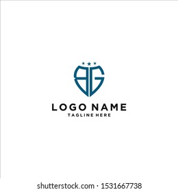logo design for companies, Inspiration from the initial letters of the BG logo icon. - Vector