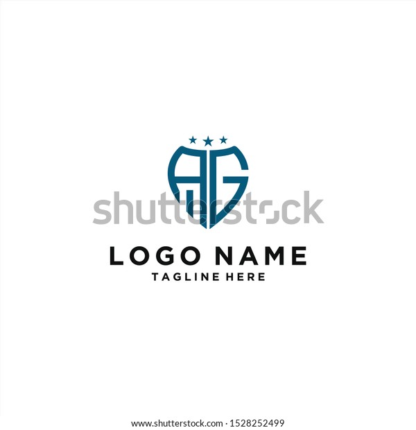 Logo Design Companies Inspiration Initial Letters Stock Image