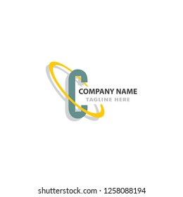 logo design company with identity design element.  Logotype idea vector eps10