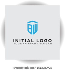 logo design for the company, Inspiration from the initial letters of the BW logo icon. - Vector