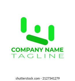 logo design for company, shape logo u and m