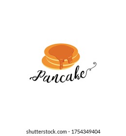 Logo design concept about pancake in vector file. vintage bakery logo Ideas. Inspiration logo design. Template Vector Illustration. Isolated On White Background