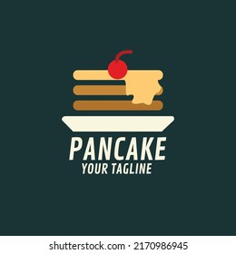 Logo design concept about pancake in vector file