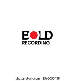 Logo design concept about recording studio