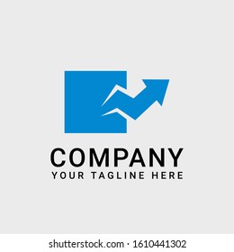 Logo Design With the Concept of Arrows Coming Out of the Box