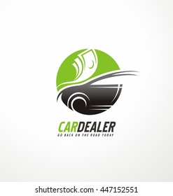 Logo Design Concept Car Dealer Car Stock Vector (Royalty Free ...