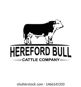 logo design concept of cattle farming

