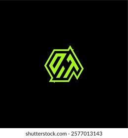 logo design concept cool and dynamic monogram OT esport gaming initial letter