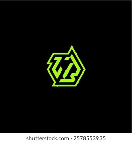 logo design concept cool and dynamic monogram LB esport gaming initial letter