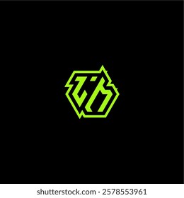 logo design concept cool and dynamic monogram LM esport gaming initial letter