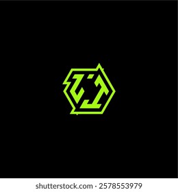 logo design concept cool and dynamic monogram LI esport gaming initial letter