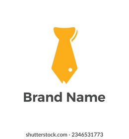 logo design concept with fish and tie. simple, modern and memorable
