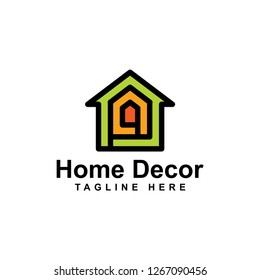 logo design concept of home decoration