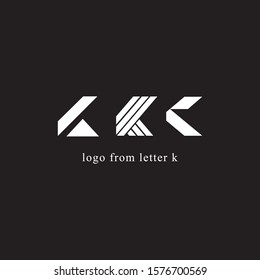logo design concept with letter k