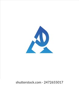 logo design with the concept of the letters A and P, simple and elegant initials logo, logo for industry and creative content