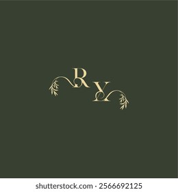 logo design concept luxury wedding monogram RX organic leaf initial letter