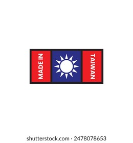  Logo design concept Made in Taiwan template Vector Image