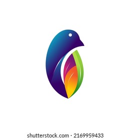 Logo design concept for "Rainbow Bird"