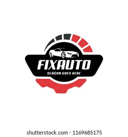 Logo design concept related to automotive service, car dealer, car wash and salon, auto detailing