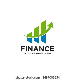 Logo design concept related to finance
