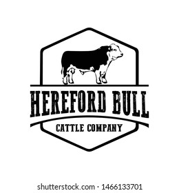 logo design concept of superior cattle farming