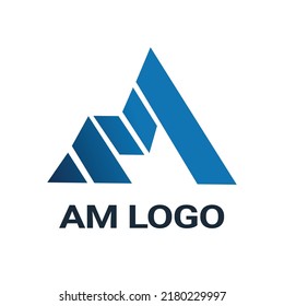 AM Logo Design Concept Template