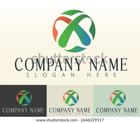 A logo design concept that highlights a sleek sphere.