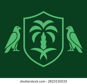 Logo design concept with tree and bird