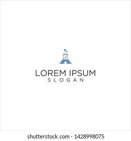 the logo design concept is true of the laboratory