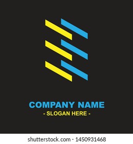 The logo design consists of the form of 3 blue beams and 3 yellow beams that are harmoniously arranged that describe growth, communicative, and there are aesthetic values.