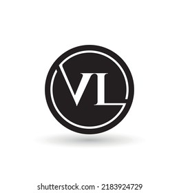 Logo-Design mit Corporate Logo-Konzept, V- und L-Buchstaben