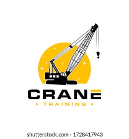 logo design of crane building tools