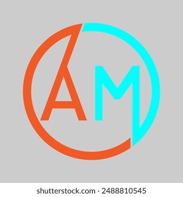 AM Logo Design, kreatives Design, AM Design