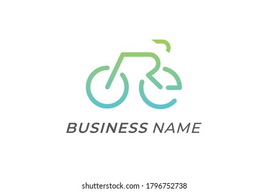 diseño de logotipo símbolo creativo de bicicleta 