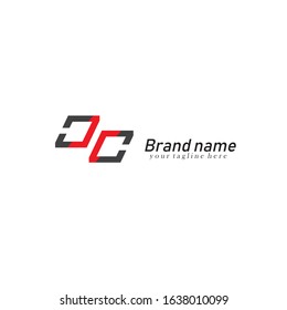 Logo Design With Creative Circular Wire Frame around it Vector Illustration.