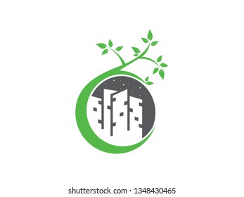 logo design creative city and nature
