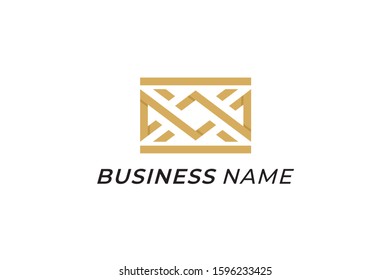 logo design creative crown gold
