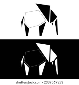 logo design creative elephant icon vector illustration inspiration,Vector drawn elephant icon.Elephant Flat logo,Red elephant symbol,Elephant logo design Premium Vector.