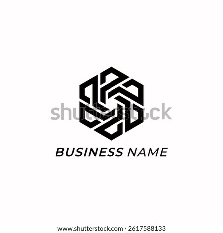 logo design creative hexagon technology