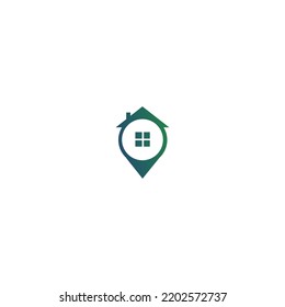 diseño de logotipo casa creativa y ubicación