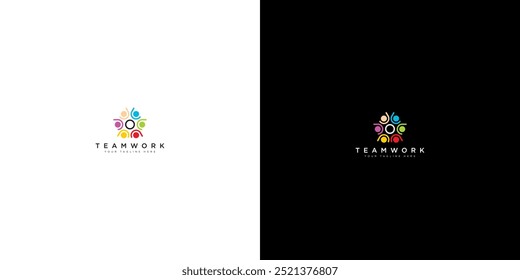 logo design creative idea team work ilustrasion logo