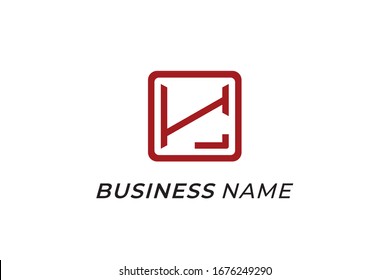 letra inicial H del vector de logotipo