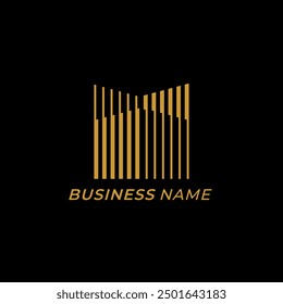 logo design creative line and city building