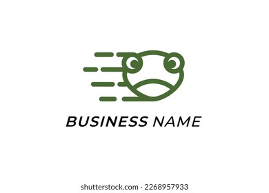 logo design creative line frog