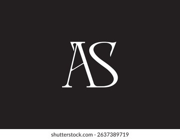 AS Logo Design Creative and Modern Logo Design