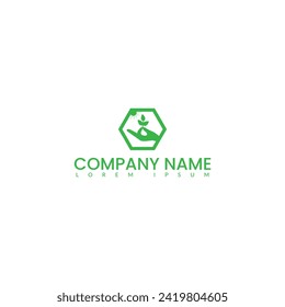 Logo design with creative modern green logo color.  design with a creative modern green logo color. Abstract letter logo monogram.