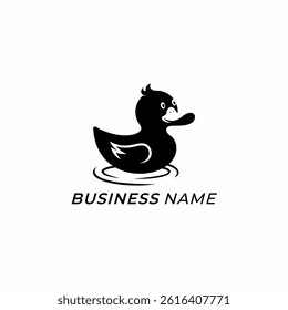 logo design creative negative space duck